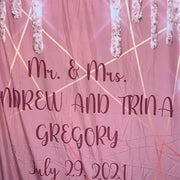 Rose Gold Dripping Glitter Backdrop - iJay Backdrops