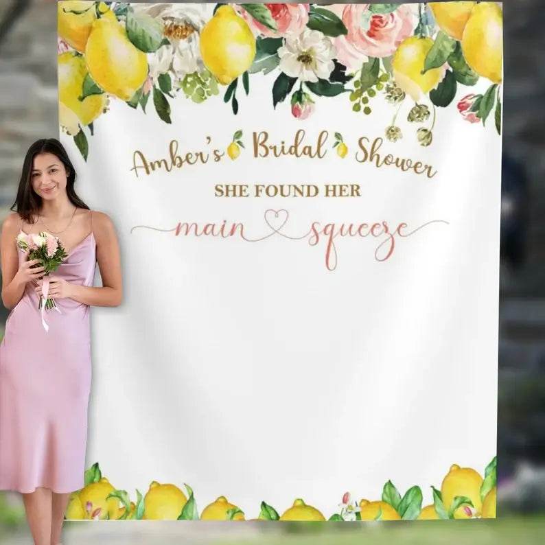 Lemon Bridal Shower Backdrop - iJay Backdrops