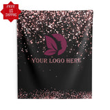 Custom Logo backdrop, Rose Gold - iJay Backdrops