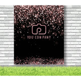 Custom Logo backdrop, Rose Gold - iJay Backdrops