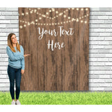 Custom Rustic Backdrop with light prints