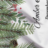 Greenery Christmas Baby Shower Backdrop - iJay Backdrops