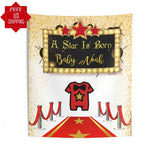 Red Carpet Shower Backdrop, Glam Baby Shower Backdrop, Movie Baby Shower Backdrop, A Star Is Born, Red Carpet RC4 - iJay Backdrops