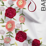 Pink and Burgundy Roses Floral Backdrop for Baby Shower - iJay Backdrops