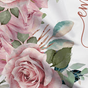 Dusty Rose Floral Baby Shower Mauve Backdrop - iJay Backdrops