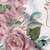 Dusty Rose Floral Baby Shower Mauve Backdrop - iJay Backdrops