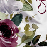 Purple Floral Baby Shower Backdrop, Colorful Garden Flowers, Floral Backdrop, Photobooth Props, Baby Shower Decoration 01BS55 - iJay Backdrops