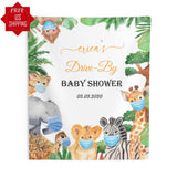 Drive By Safari Baby Shower Backdrop - iJay Backdrops