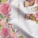 Pink Owl Floral Baby Shower Backdrop - iJay Backdrops