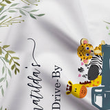 Drive-By Greenery Truck Baby Shower Backdrop - iJay Backdrops