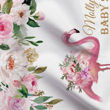 Flamingo Floral Pink Baby Shower Backdrop - iJay Backdrops