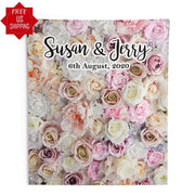 Pink Rose Flower Wall Backdrop - iJay Backdrops