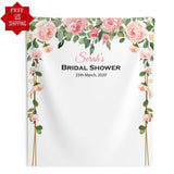 Floral Arch Bridal Shower Backdrop - iJay Backdrops