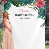 Tropical Baby Shower Backdrop, Hawaiian Baby Shower Decorations, Photo Booth Backdrop - iJay Backdrops