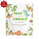 Dinosaur Boy Baby Shower Backdrop - iJay Backdrops
