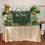 Personalized Fabric Grass Backdrop with Flowers - iJay Backdrops