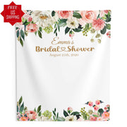 Floral Bridal Shower Backdrop - iJay Backdrops