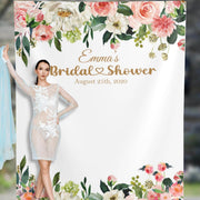 Floral Bridal Shower Backdrop - iJay Backdrops