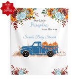 Personalized Pumpkin Truck Backdrop for Baby Shower - iJay Backdrops