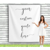 Custom Quote Backdrop for Weddings