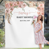 Personalized Pampas Grass Backdrop for Baby Shower - iJay Backdrops