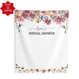 Wildflower Bridal Shower Backdrop - iJay Backdrops