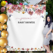 Wildflower Baby Shower Backdrop, Spring, Summer Baby Shower Decor, Wildflower Backdrop WFBS1 - iJay Backdrops