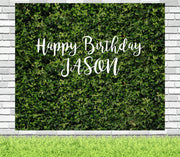 Personalized First Birthday Grass Backdrop - iJay Backdrops