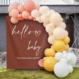 Terracotta Baby Shower Backdrop - iJay Backdrops