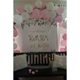 Custom Girl Baby Shower Floral Backdrop - iJay Backdrops
