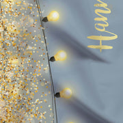 Dusty Blue Lights Backdrop for a Dusty Blue Wedding Theme - iJay Backdrops