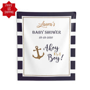 Nautical Baby Shower Backdrop - iJay Backdrops