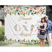 Pink Floral Kids Birthday Backdrop - iJay Backdrops
