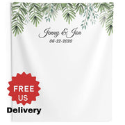 Modern Greenery Wedding Backdrop - iJay Backdrops