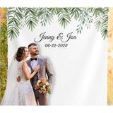 Personalized Boho Wedding Photo Booth backdrop for Reception and Wedding Decor iJay Backdrops 