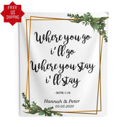 Christian Wedding Backdrop, Scripture Backdrop - iJay Backdrops
