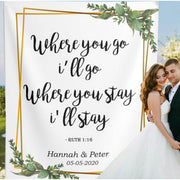 Christian Wedding Backdrop, Scripture Backdrop - iJay Backdrops