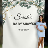 Personalized Greenery Baby Shower Backdrop - Custom backdrop for any occasion iJay Backdrops 