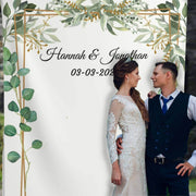 Eucalyptus Greenery Wedding Arch Backdrop - iJay Backdrops