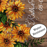 Personalized Rustic Sunflower baby shower backdrop with lights - Shop Now iJay Backdrops 