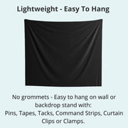 Personalized Prom Backdrop - Black and Gold - iJay Backdrops