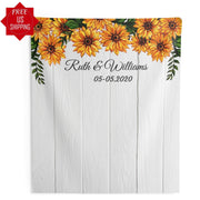 Custom Sunflower Wedding Backdrop / Sunflower Backdrop - iJay Backdrops