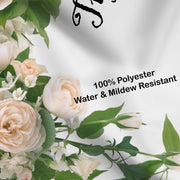 White Floral Greenery Wedding Backdrop - iJay Backdrops