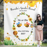 Personalized What will it bee Baby gender reveal backdrop