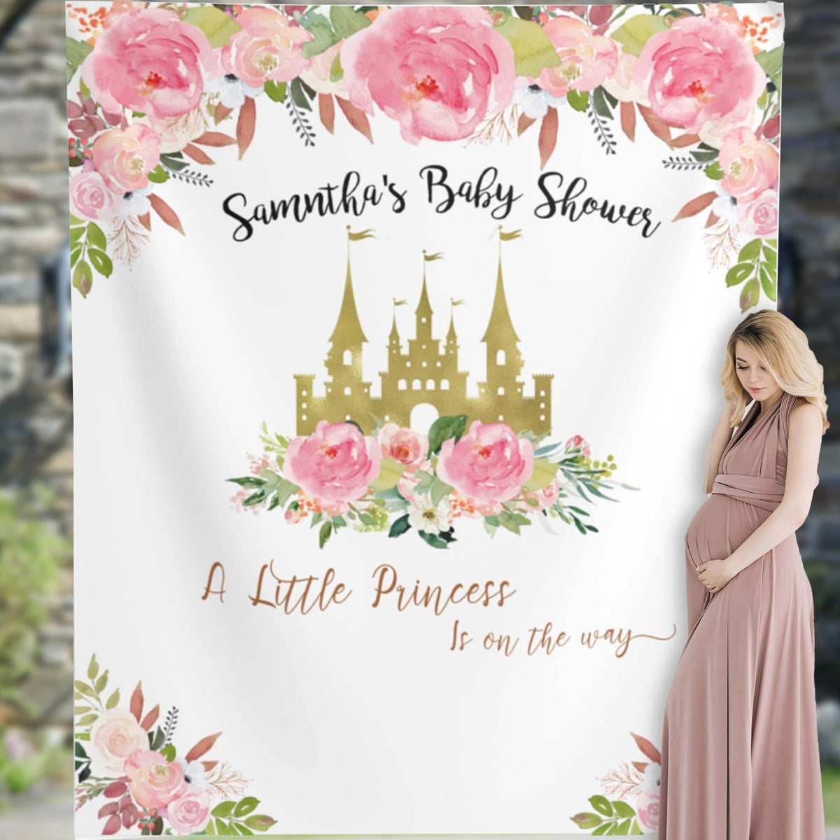 Princess Backdrop for Baby Shower - iJay Backdrops