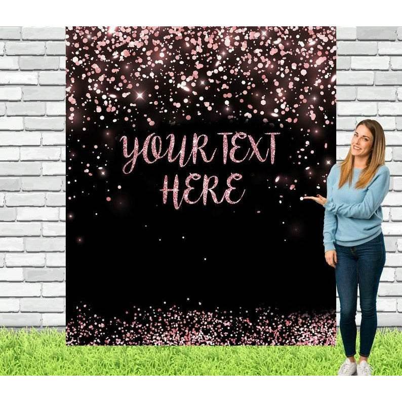 Rose Gold Glitter Backdrop - iJay Backdrops
