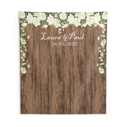 Rustic Floral Wedding Backdrop - iJay Backdrops