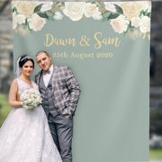 Sage Green Wedding Backdrop - iJay Backdrops