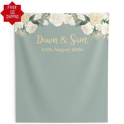 Sage Green Wedding Backdrop - iJay Backdrops