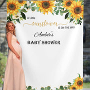 Sunflower Greenery Baby Shower Backdrop for A Sunflower Baby Shower Theme Party - iJay Backdrops